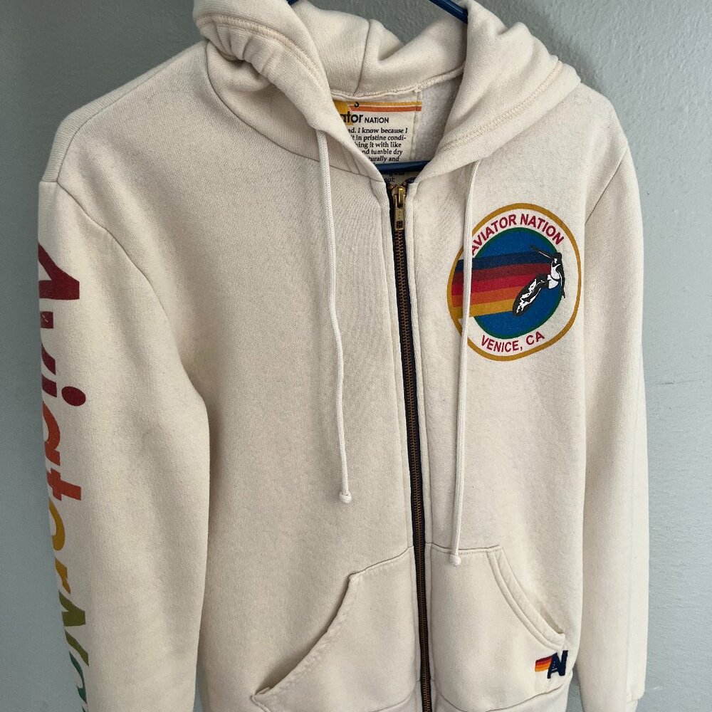 Aviator Nation OG Venice Zip Hoodie Size Small